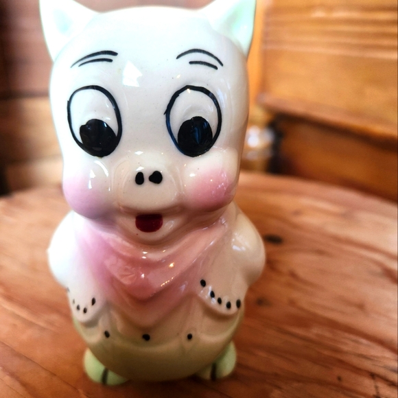VINTAGE PORKY PIG BANK-4.5" TALL - Picture 2 of 6